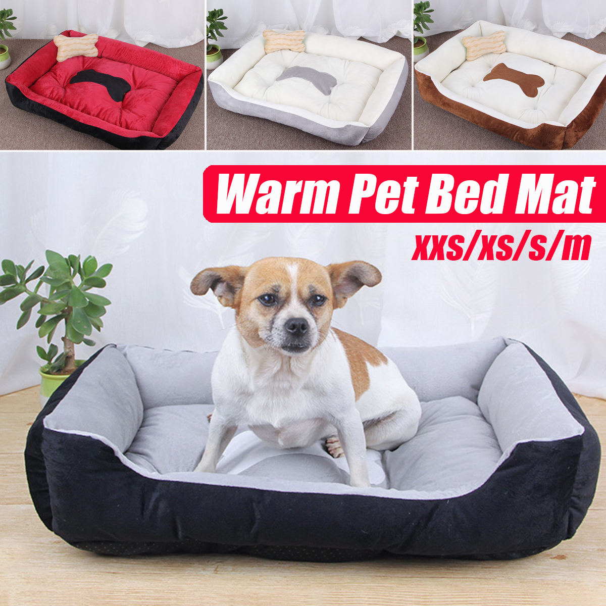 Waterproof-Warm-Winter-Pet-Bed-With-Bone-Decoration-For-Large-Dog-Puppy-Kennel-Pet-Supplies-1727116-1