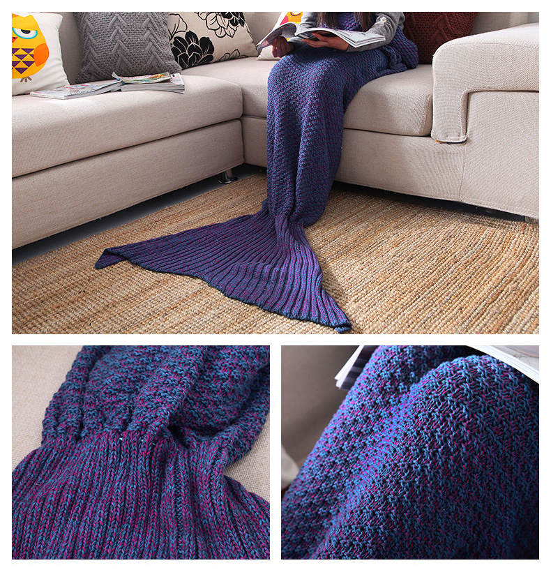 Yarn-Knitted-Mermaid-Tail-Blanket-Handmade-Crochet-Throw-Super-Soft-Sofa-Bed-Mat-Sleeping-Bag-1083119-4