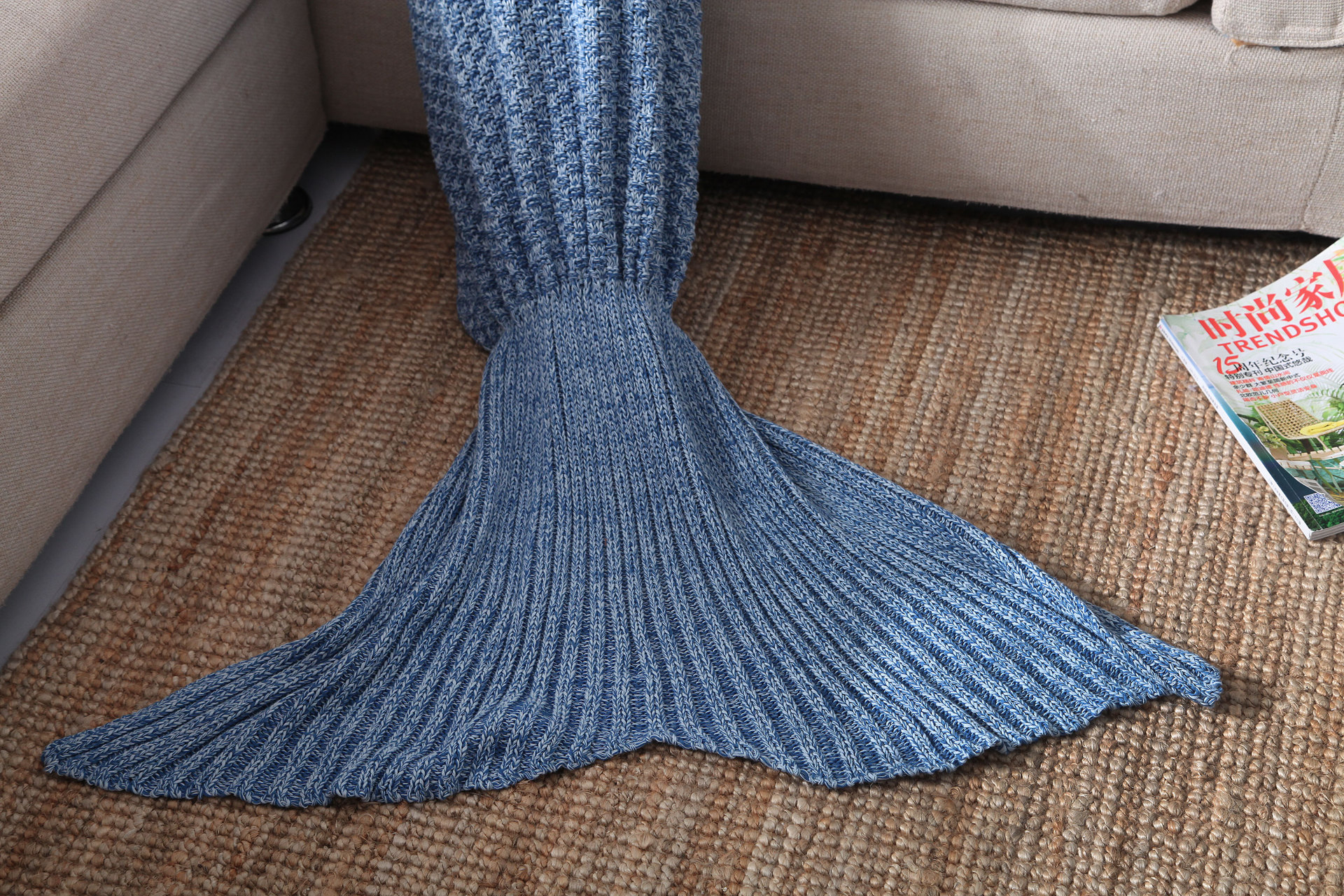 Yarn-Knitted-Mermaid-Tail-Blanket-Handmade-Crochet-Throw-Super-Soft-Sofa-Bed-Mat-Sleeping-Bag-1083119-8