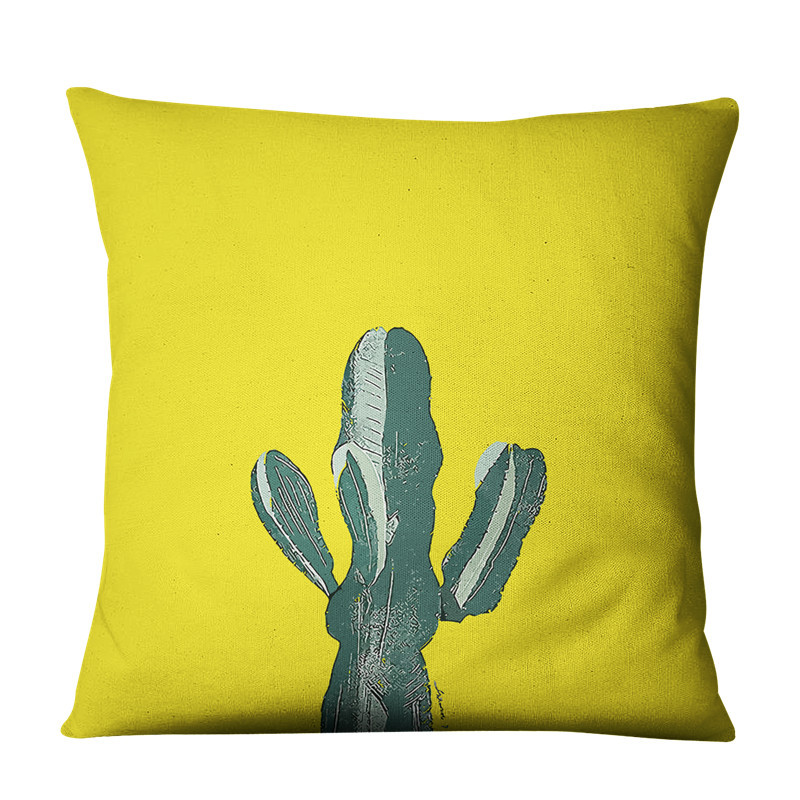 Yellow-Succulent-Cactus-Linen-Pillow-Case-Home-Fabric-Sofa-Cushion-Cover-1720905-6