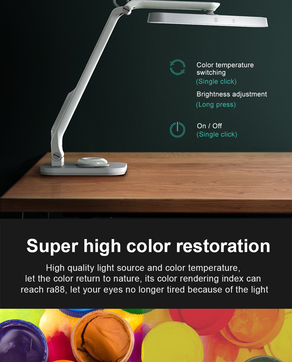 1000Lumen-72W-5V-LED-Folding-Table-Lamp-Five-Grades-Color-Temperature-Stepless-Dimming-USB-Charging--1956066-7