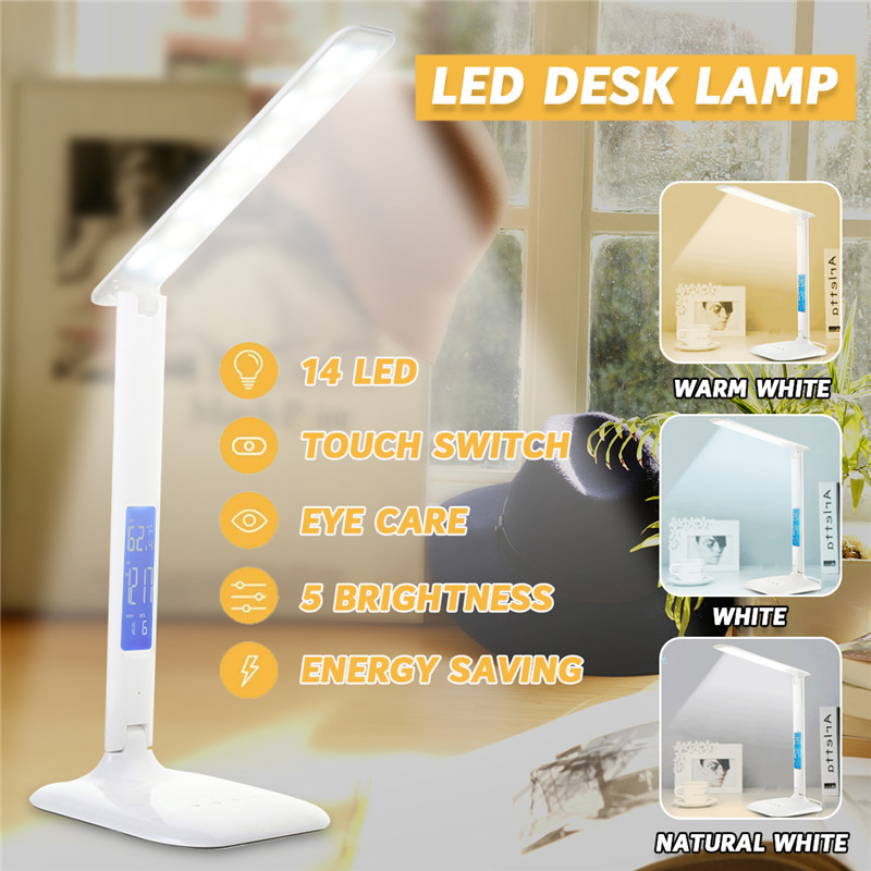 14-LED-Desk-Lamp-USB-Port-Folding-Reading-Lamp-Dimmer-Touch-Control-Light-1655539-1