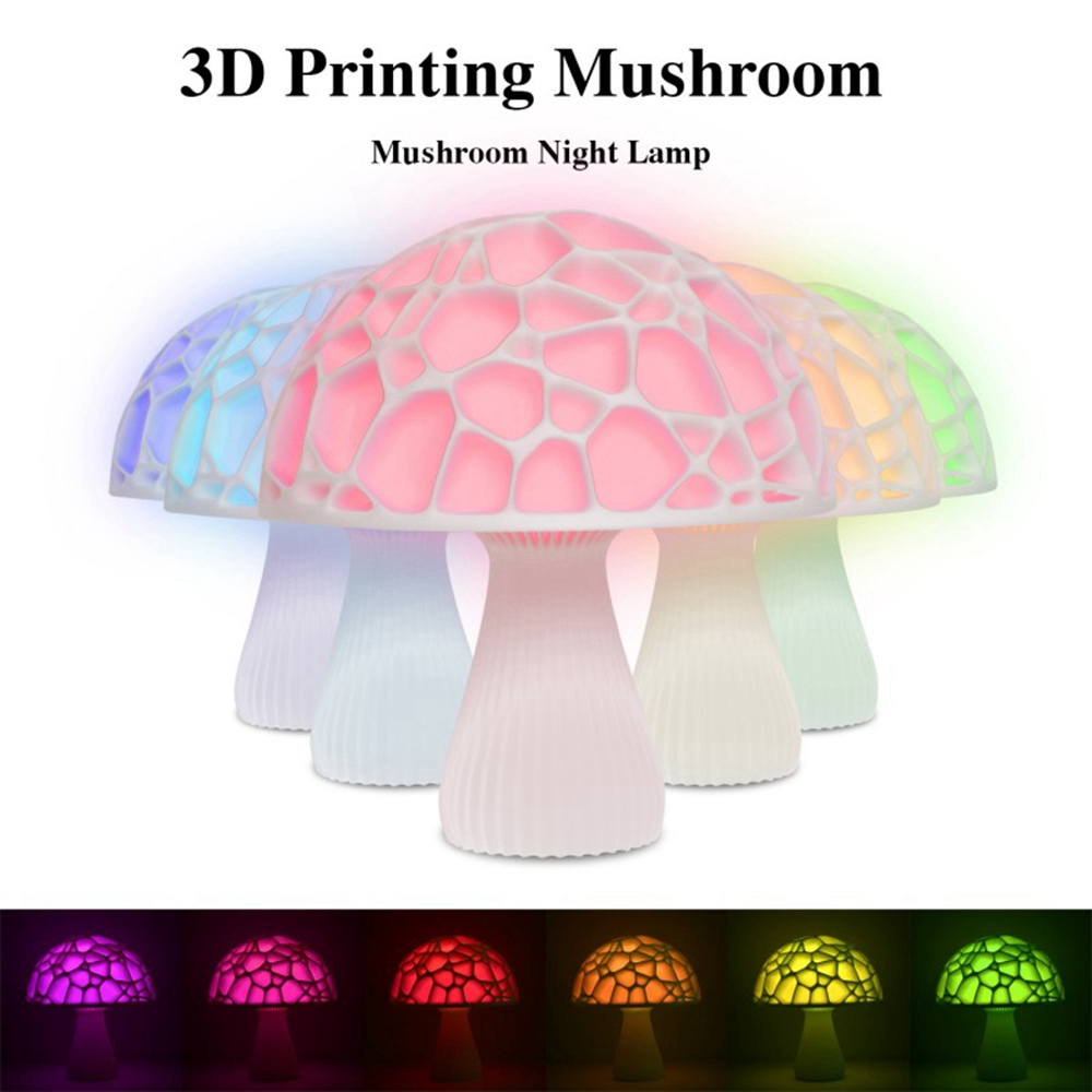 24cm-3D-Mushroom-Night-Light-Remote-Touch-Control-16-Colors-USB-Rechargeable-Table-Lamp-for-Home-Dec-1498662-1