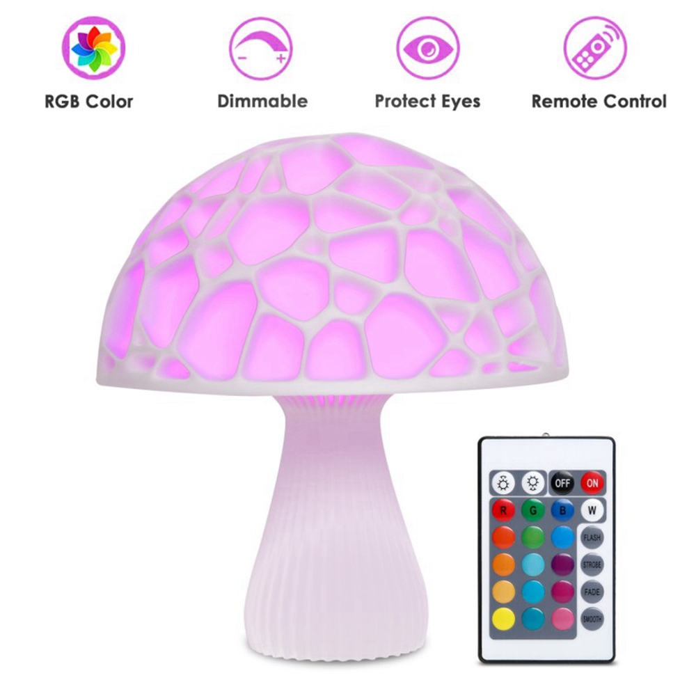 24cm-3D-Mushroom-Night-Light-Remote-Touch-Control-16-Colors-USB-Rechargeable-Table-Lamp-for-Home-Dec-1498662-3