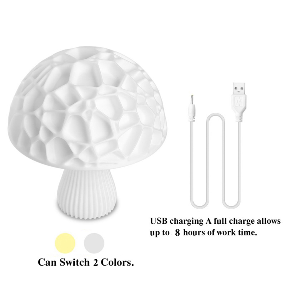 24cm-3D-Mushroom-Night-Light-Touch-Control-2-Colors-USB-Rechargeable-Table-Lamp-for-Home-Decoration-1498660-5