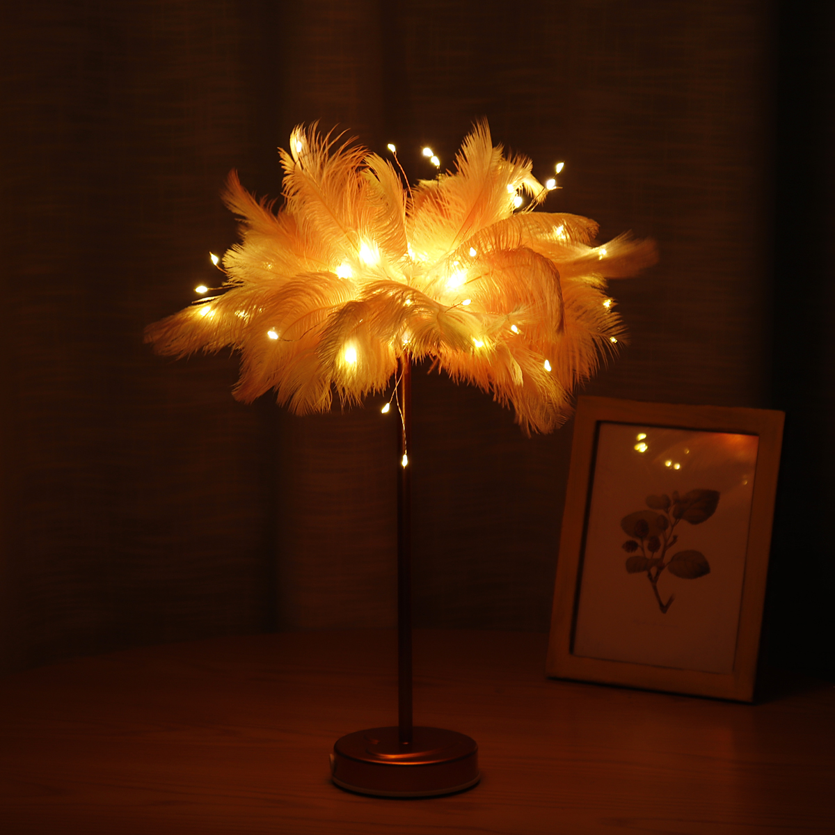 96LED-Feather-Desk-Lamp-Light-Copper-Modern-Remote-Control-Lighting-Bedside-Lamp-1721313-6