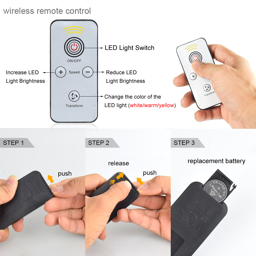 NEWACALOX-Table-Lamp-USB-5X-Magnifier-Remote-Control-LED-Magnifying-Glass-Light-for-Reading-Crafts-H-1892608-8