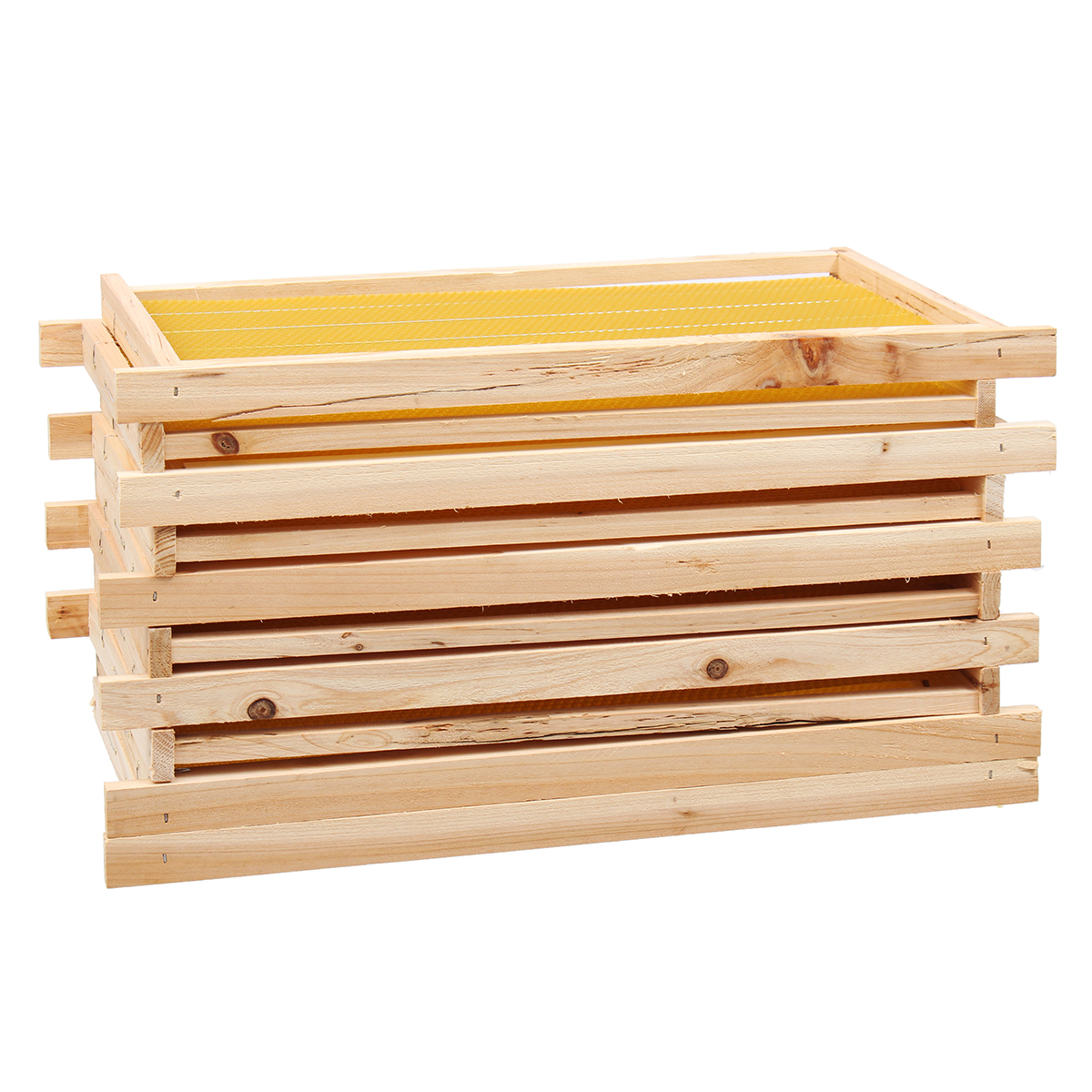 10Pcs-Bees-Wax-Foundation-Sheets-Wood-Beekeeping-Pine-Beehive-Frame-49X235-cm-1711709-12