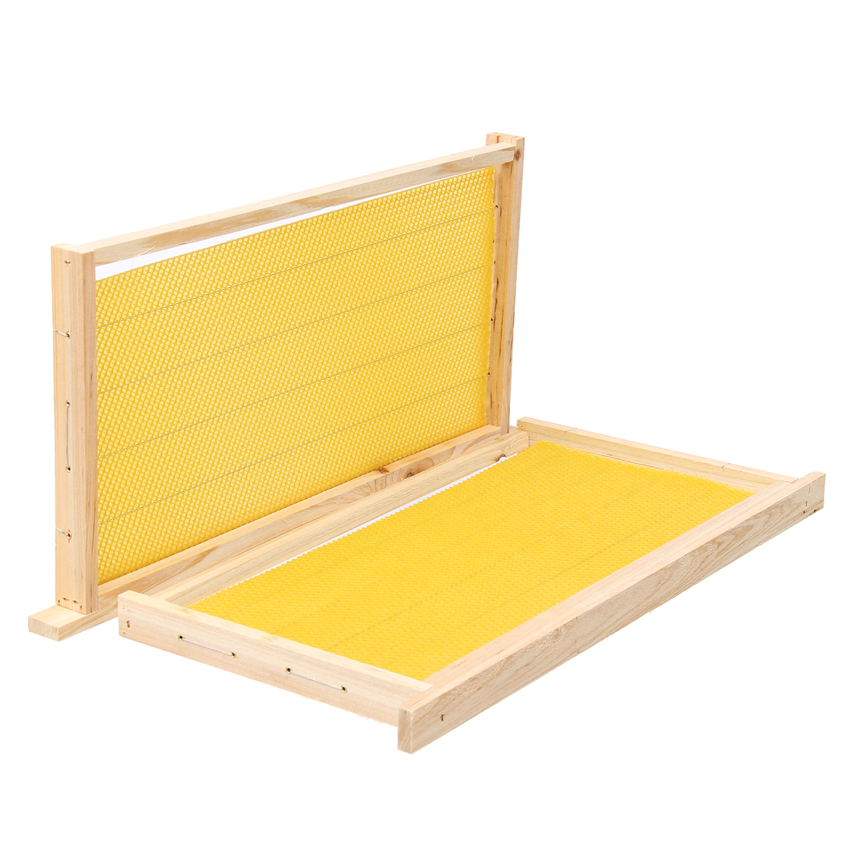 10Pcs-Bees-Wax-Foundation-Sheets-Wood-Beekeeping-Pine-Beehive-Frame-49X235-cm-1711709-7
