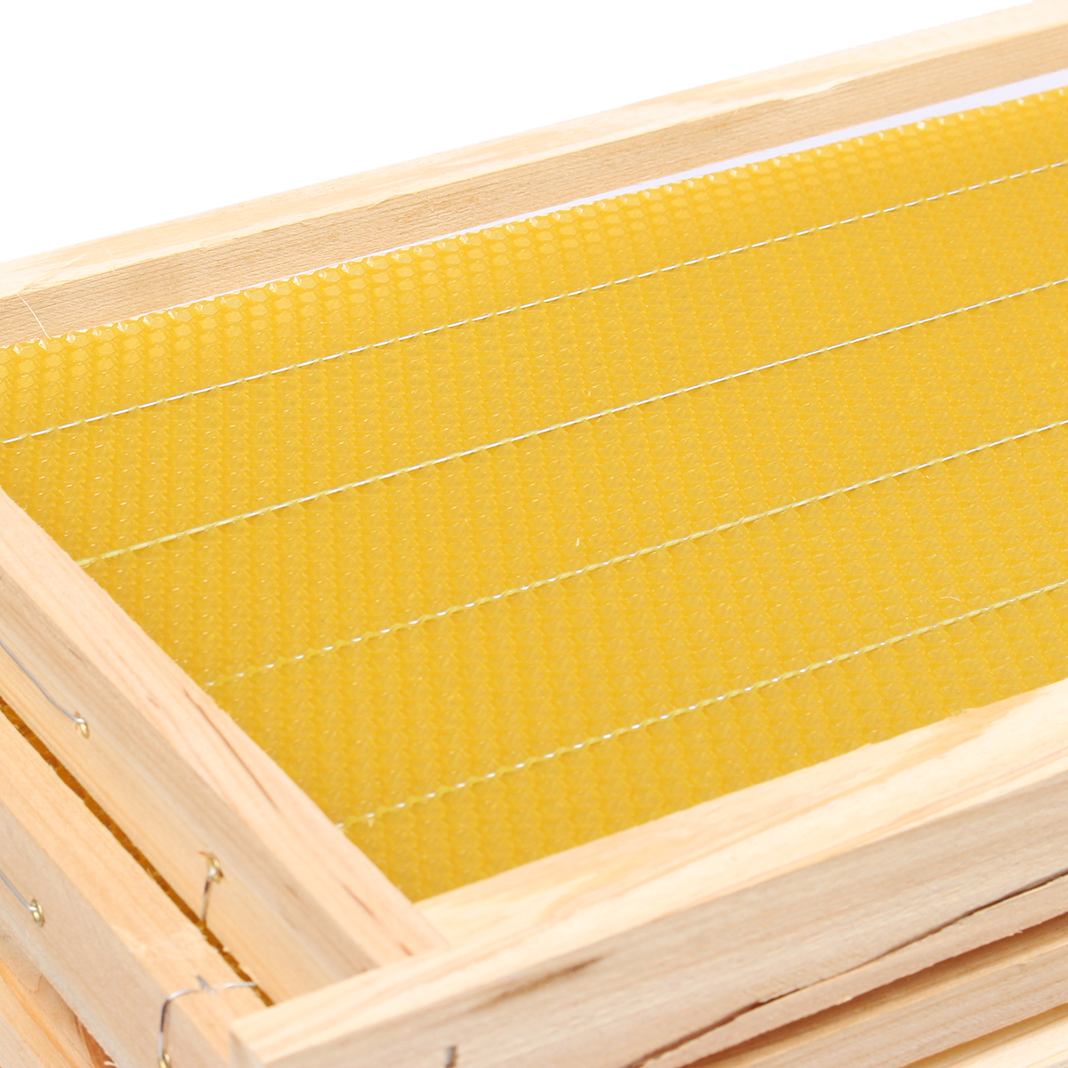 10Pcs-Bees-Wax-Foundation-Sheets-Wood-Beekeeping-Pine-Beehive-Frame-49X235-cm-1711709-8