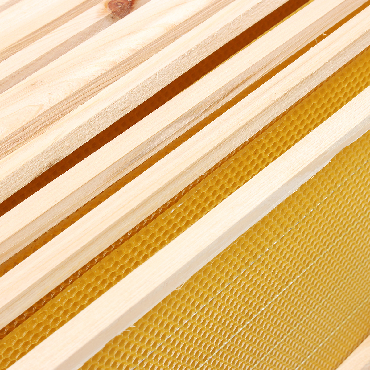10Pcs-Bees-Wax-Foundation-Sheets-Wood-Beekeeping-Pine-Beehive-Frame-49X235-cm-1711709-10