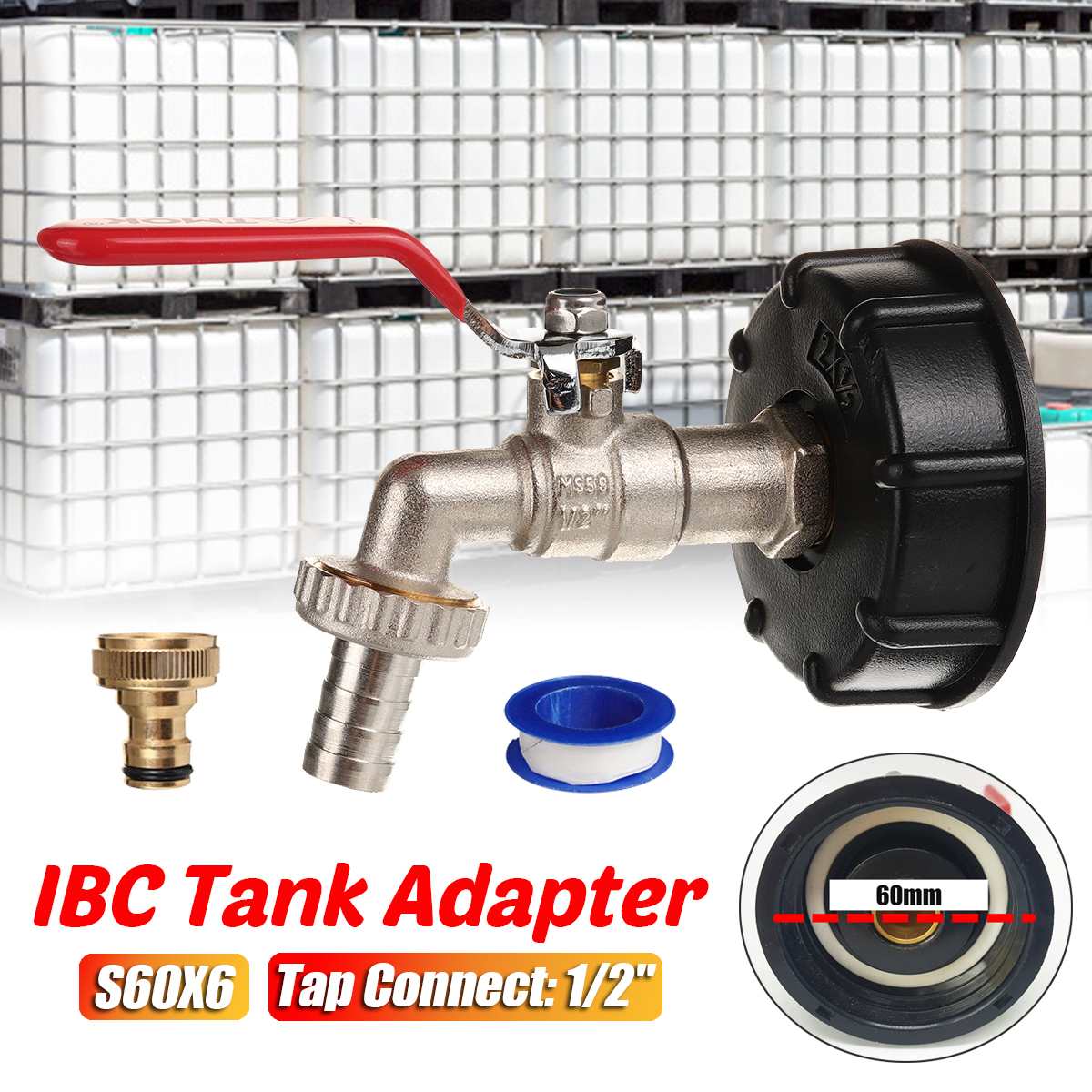 IBC-Tank-Adapter-to-12Yard-Garden-Water-Tap-Hose-Connector-Fitting-Tool-S60X6-1952469-2