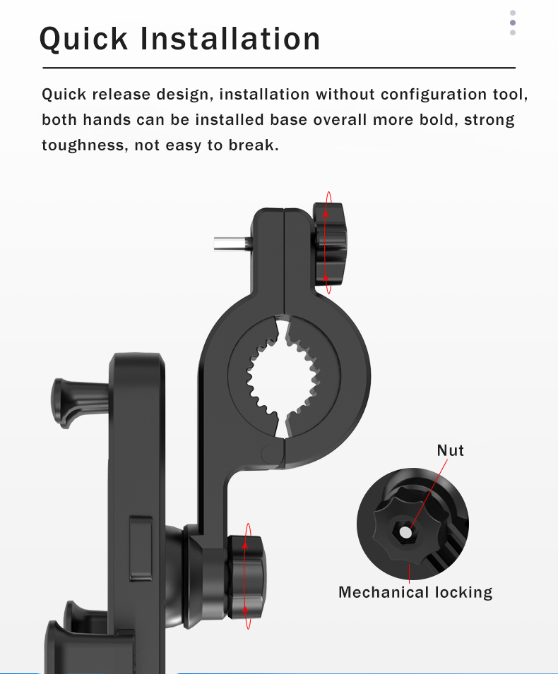 Bakeey-M1-360deg-Rotation-Mechanical-Lock-Motorcycle-Bicycle-Handlebar-Mobile-Phone-Holder-Stand-for-1714624-6