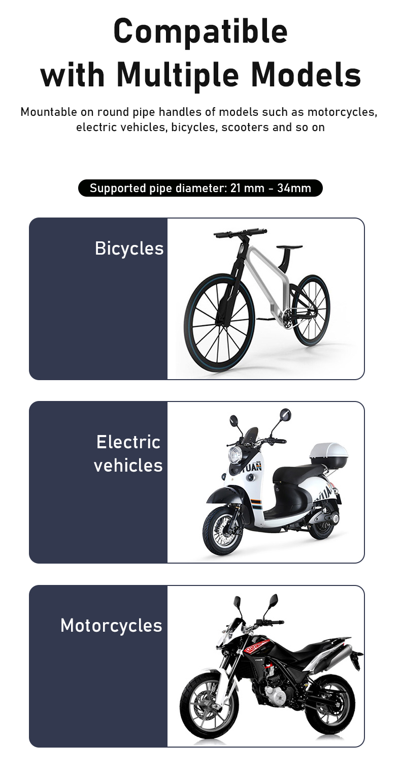 Bakeey-QX21-360deg-Rotation-Outdoor-Vlog-Recording-Motorcycle-Electric-Vehicle-Aluminum-Alloy-Bicycl-1924010-16