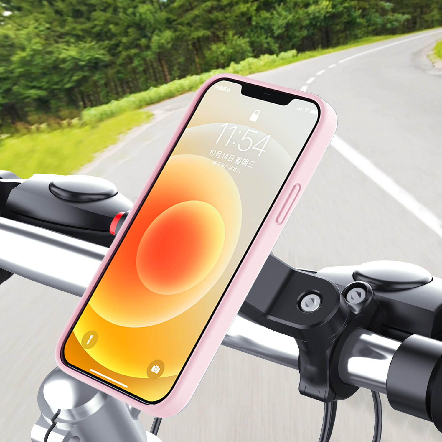 Bakeey-Universal--MTB-Riding-Bracket-Easy-Operation-More-Stable-Bicycle-Handlebar-Phone-Holder-Stand-1923757-5