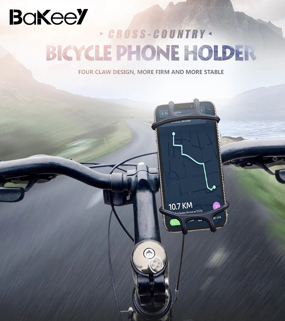 Bakeey-Universal-360deg-Rotation-Elastic-Wear-resistant-Silicone-Bicycle-Handlebar-Mobile-Phone-Hold-1702155-1