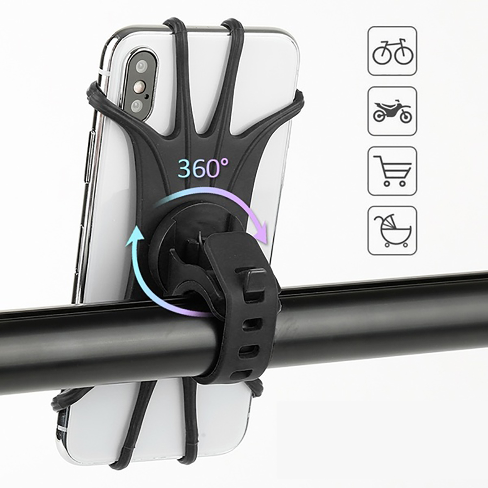 Bakeey-Universal-360deg-Rotation-Elastic-Wear-resistant-Silicone-Bicycle-Handlebar-Mobile-Phone-Hold-1702155-5