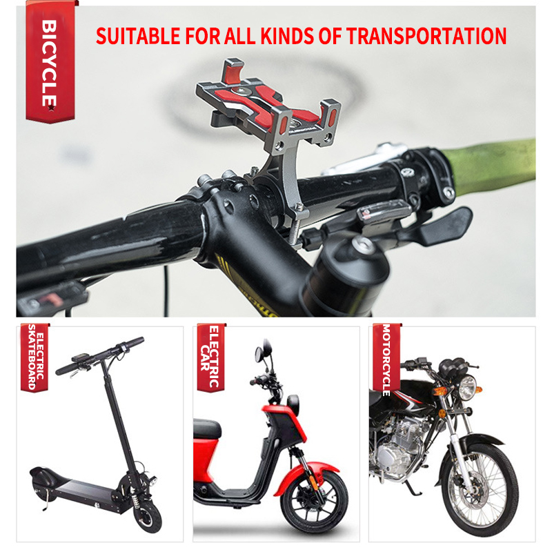 Bike-Bicycle-Motorcycle-Mount-Phone-Holder-Stand-Aluminum-Waterproof-Adjustable-For-40-60-inch-Smart-1573232-4