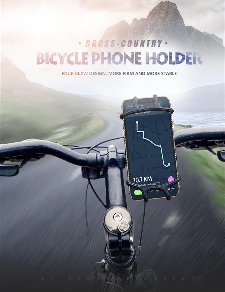 Floveme-Elastic-Wear-resistant-Silicone-Bike-Bicycle-Handlebar-Holder-Mount-for-iPhone-Mobile-Phone-1352933-1