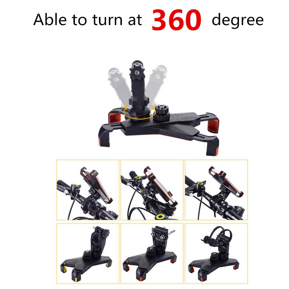 Mijia-Adjustable-Anti-Slip-Phone-Holder-Bracket-For-Mijia-M365-Scooter-E-Bike-X-Type-1633417-3