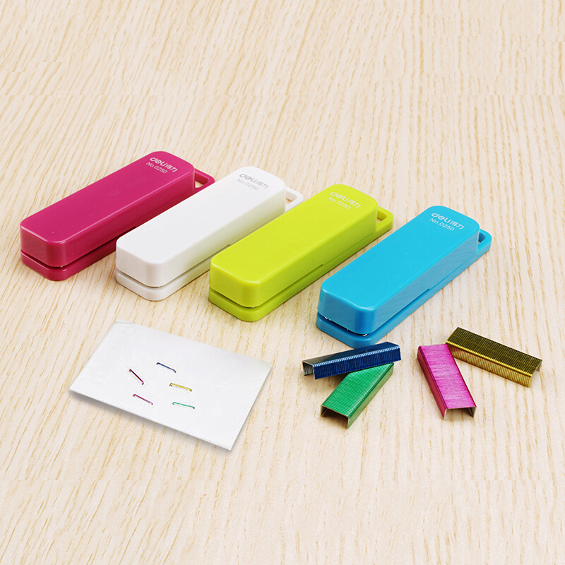 Deli-0250-Mini-Candy-Color-Stapler-Stitching-Machine-Portable-Small-Student-Stationery-Pocket-Mini-S-1594581-2