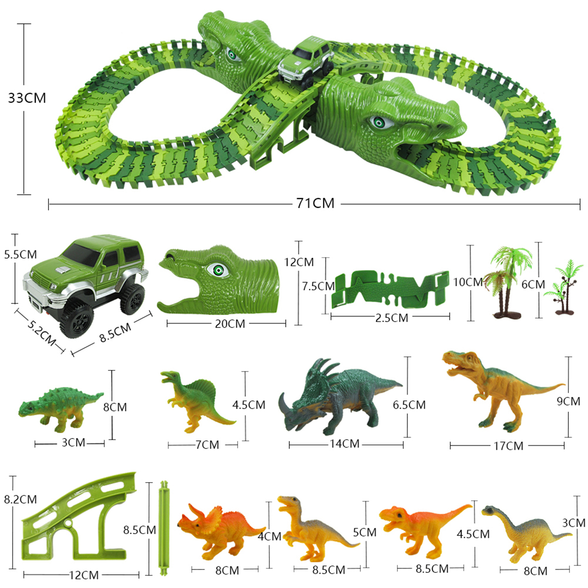 153Pcs-Dinosaur-Railway-Car-Track-Racing-Track-Toys-Set-Bend-Flexible-Race-Track-Flash-Light-Car-Edu-1692142-11