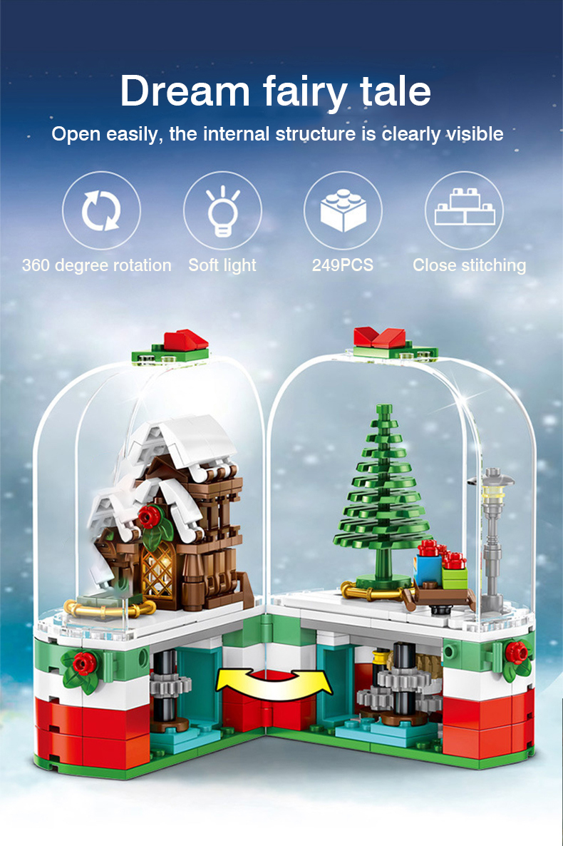 249-Pcs-Sembo-601090-Blocks-Christmas-Rotating-House-Bricks-Santa-Claus-Dust-Cover-Building-Blocks-E-1903932-2