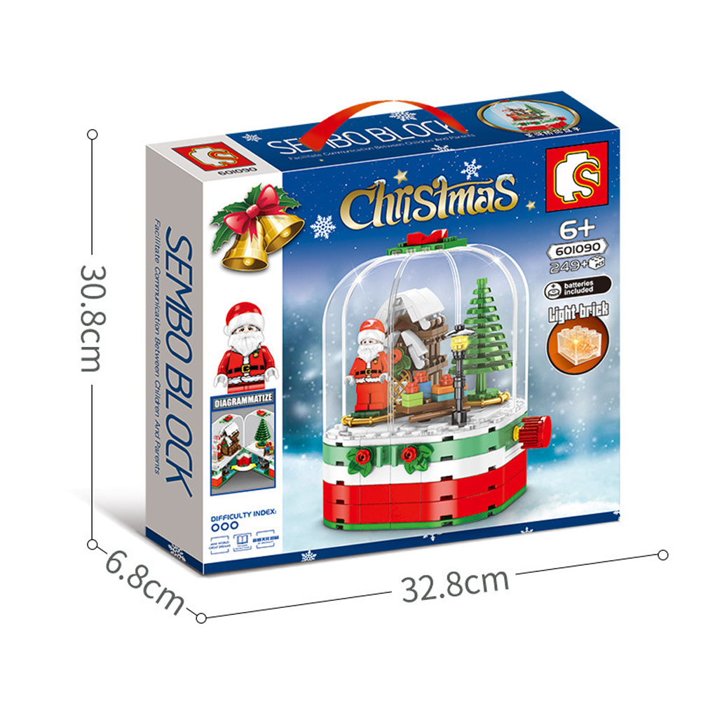 249-Pcs-Sembo-601090-Blocks-Christmas-Rotating-House-Bricks-Santa-Claus-Dust-Cover-Building-Blocks-E-1903932-5