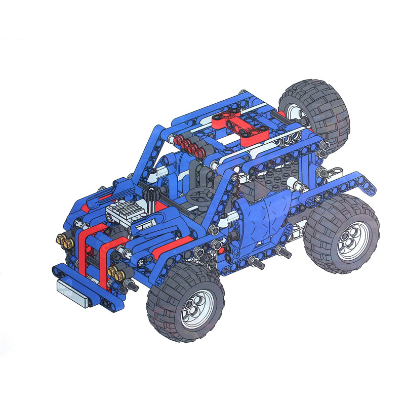 374PC-Funny-DIY-Assembling-Pull-Back-Building-Blocks-Cars-Model-Toys-For-Kids-Children-Gift-1176966-3