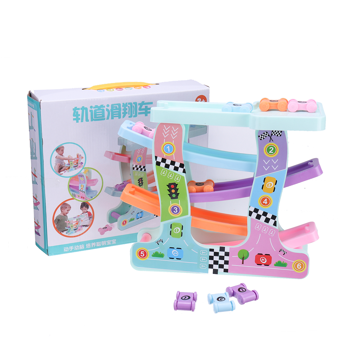 Click-Clack-Racetrack-Wooden-Children-Car-Slider-Race-Track-Toys-Developmental-Funny-Toy-1437678-2