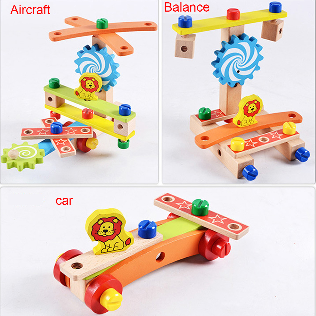 DIY-Creative-Toy-Multi-function-Nut-Disassembly-Combination-Toy-Wooden-Chair-1690769-4