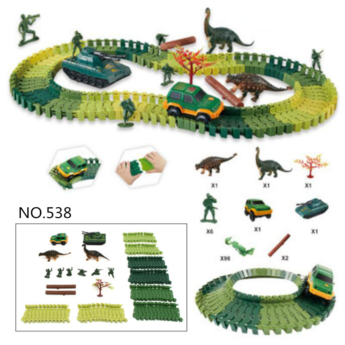 Dinosaur-Dino-World-Childrens-Flexible-Race-Car-Track-Toys-Construction-Play-Set-Toy-1430539-2