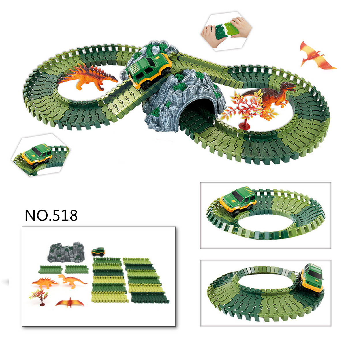 Dinosaur-Dino-World-Childrens-Flexible-Race-Car-Track-Toys-Construction-Play-Set-Toy-1430539-4