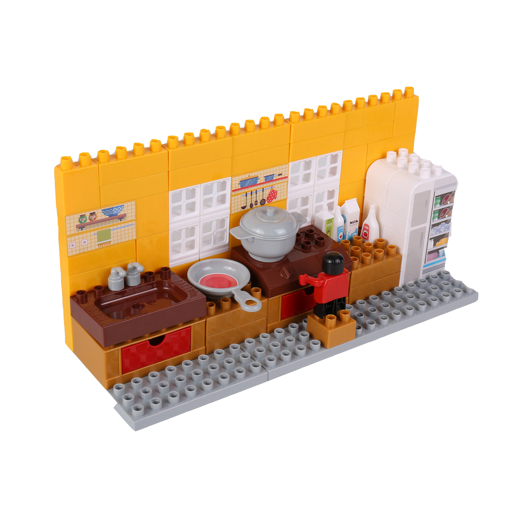 Goldkids-HJ-35001B-95PCS-Kitchen-Series-Color-Box-DIY-Assembly-Blocks-Toys-for-Children-Gift-1666850-3