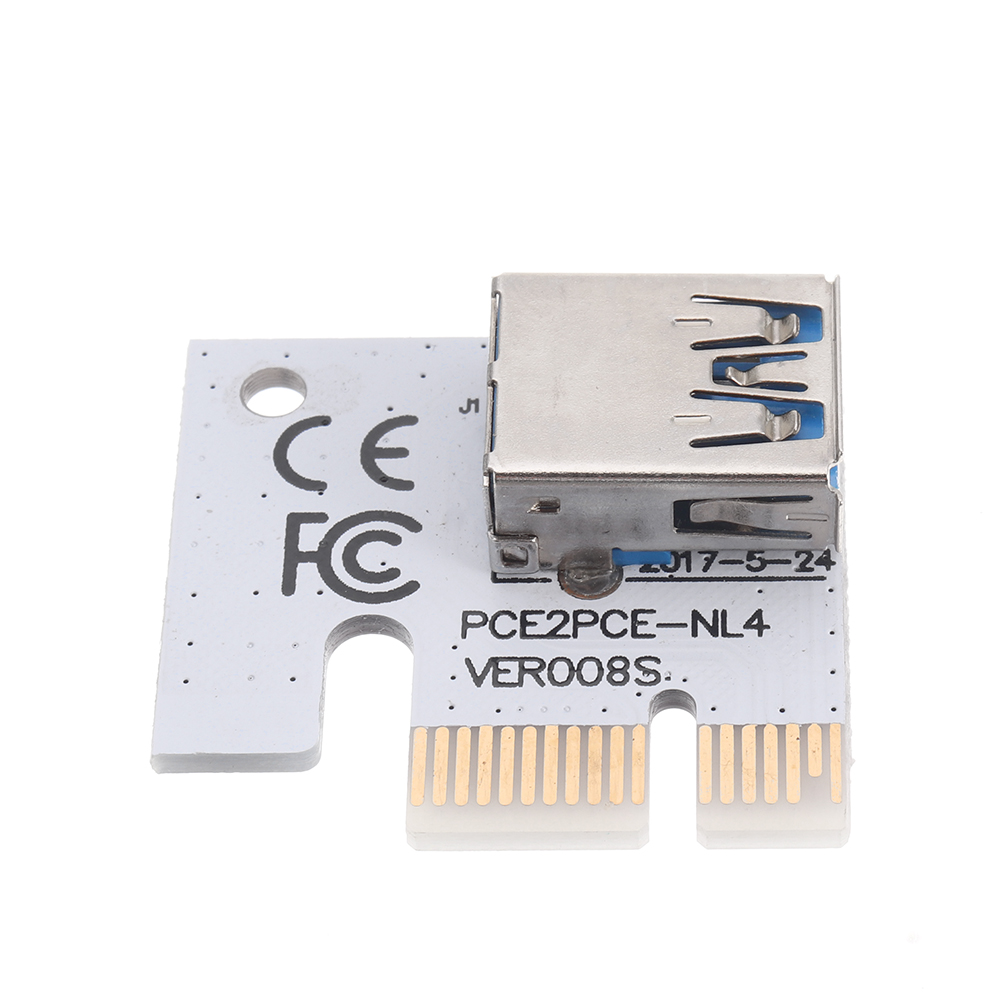 USB30-PCI-E-1x-To-16-x-SATA-4P6P-Extender-Riser-Card-Adapter-Power-Cable-Miner-1437646-4
