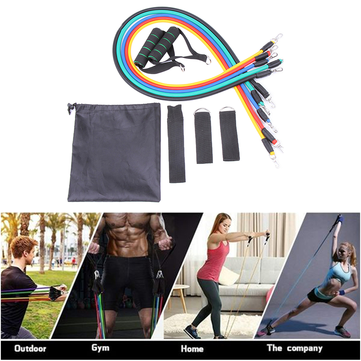11pcs-Resistance-Bands-Elastic-Rope-Weight-Losing-Fitness-Exercise-Tools-1680169-3