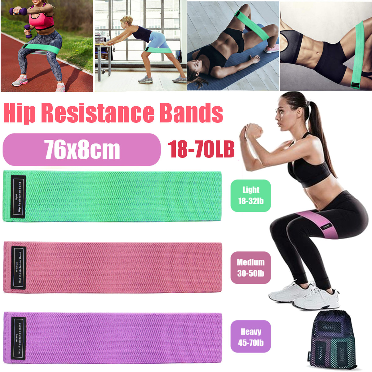 13Pcs-Resistance-Bands-Yoga-Leg-Booty-Strength-Exercise-Fitness-Loop-1678688-2