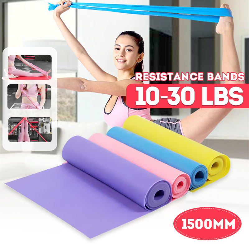 1500mm-Resistance-Bands-Non-slip-Yoga-Pilates-Fitness-Mat-Gym-Training-Elastic-Band-1738242-1