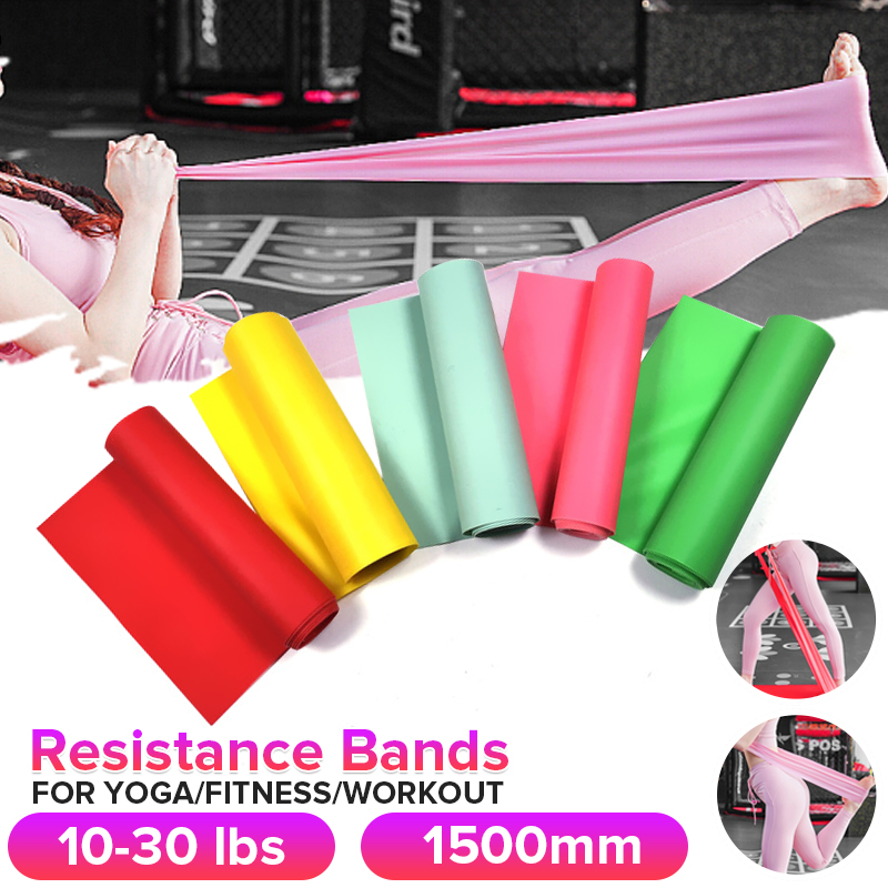 1500mm-Resistance-Bands-Non-slip-Yoga-Pilates-Fitness-Mat-Gym-Training-Elastic-Band-1738242-2