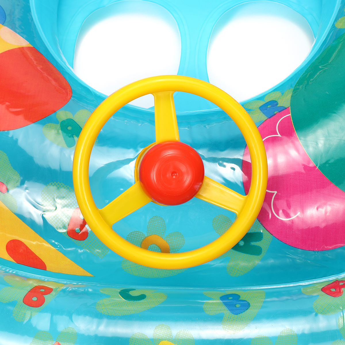 Inflatable-Sunshade-Kids-Float-Seat-Boat-Children-Swim-Swimming-Ring-Pool-Water-1568945-6