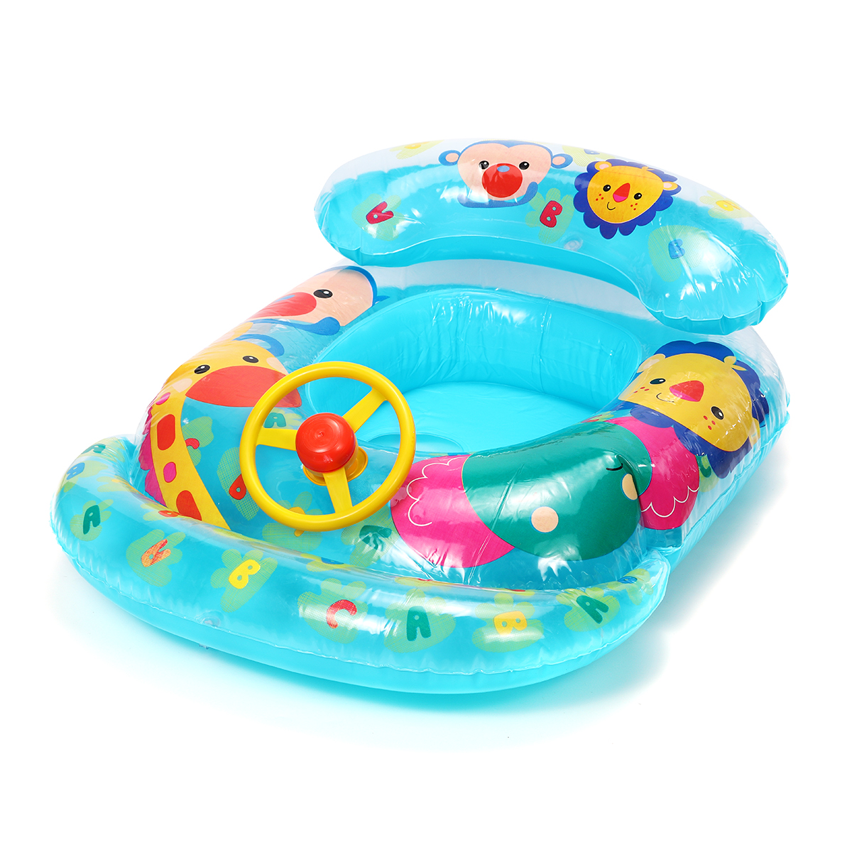 Inflatable-Sunshade-Kids-Float-Seat-Boat-Children-Swim-Swimming-Ring-Pool-Water-1568945-8