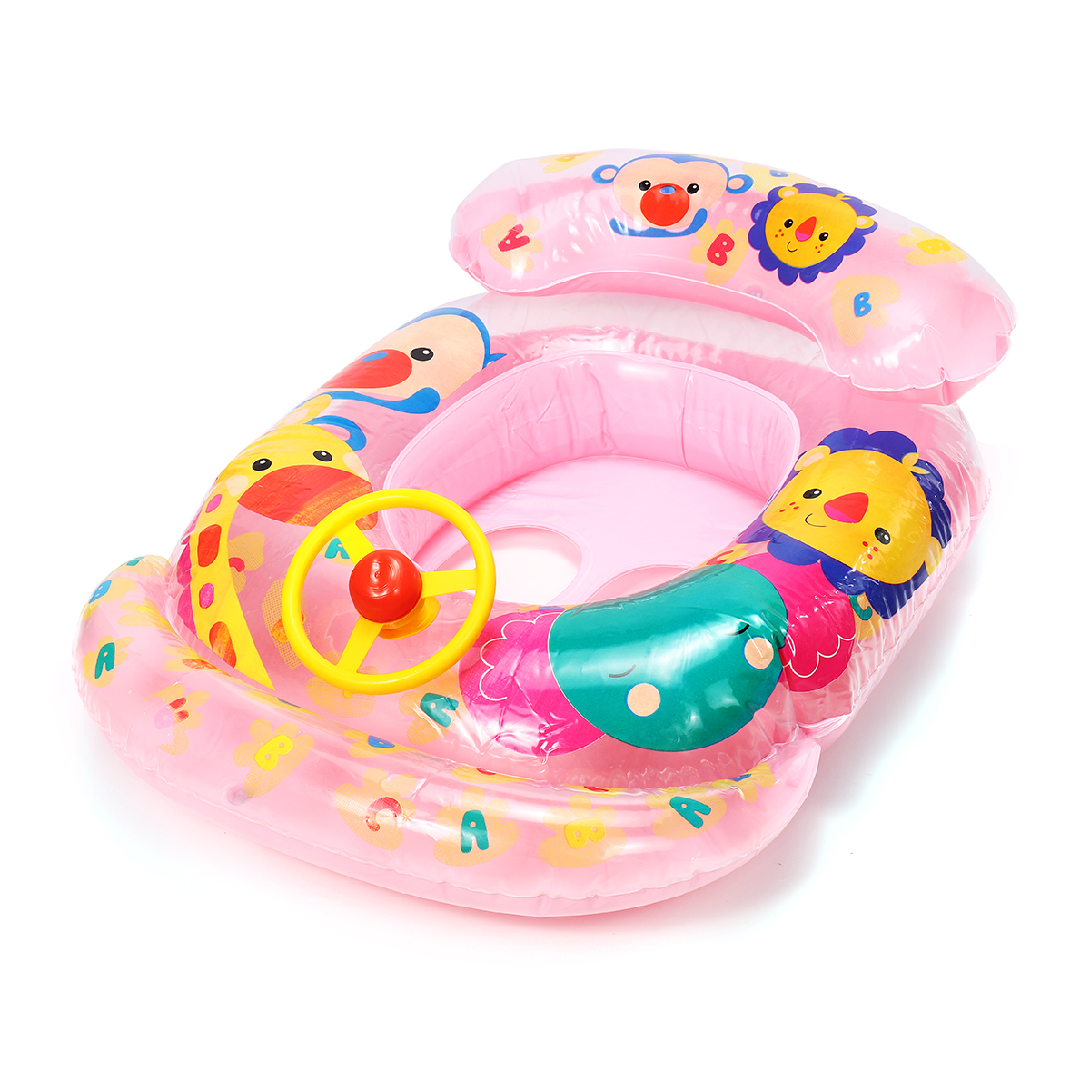 Inflatable-Sunshade-Kids-Float-Seat-Boat-Children-Swim-Swimming-Ring-Pool-Water-1568945-9