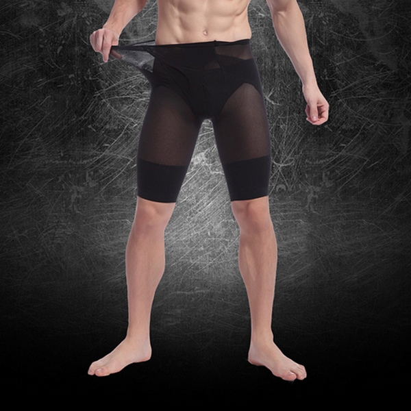 Men-Nylon-Compression-Seamless-Ultra-Thin-Leggings-Underwear-Shapewear-1060041-2