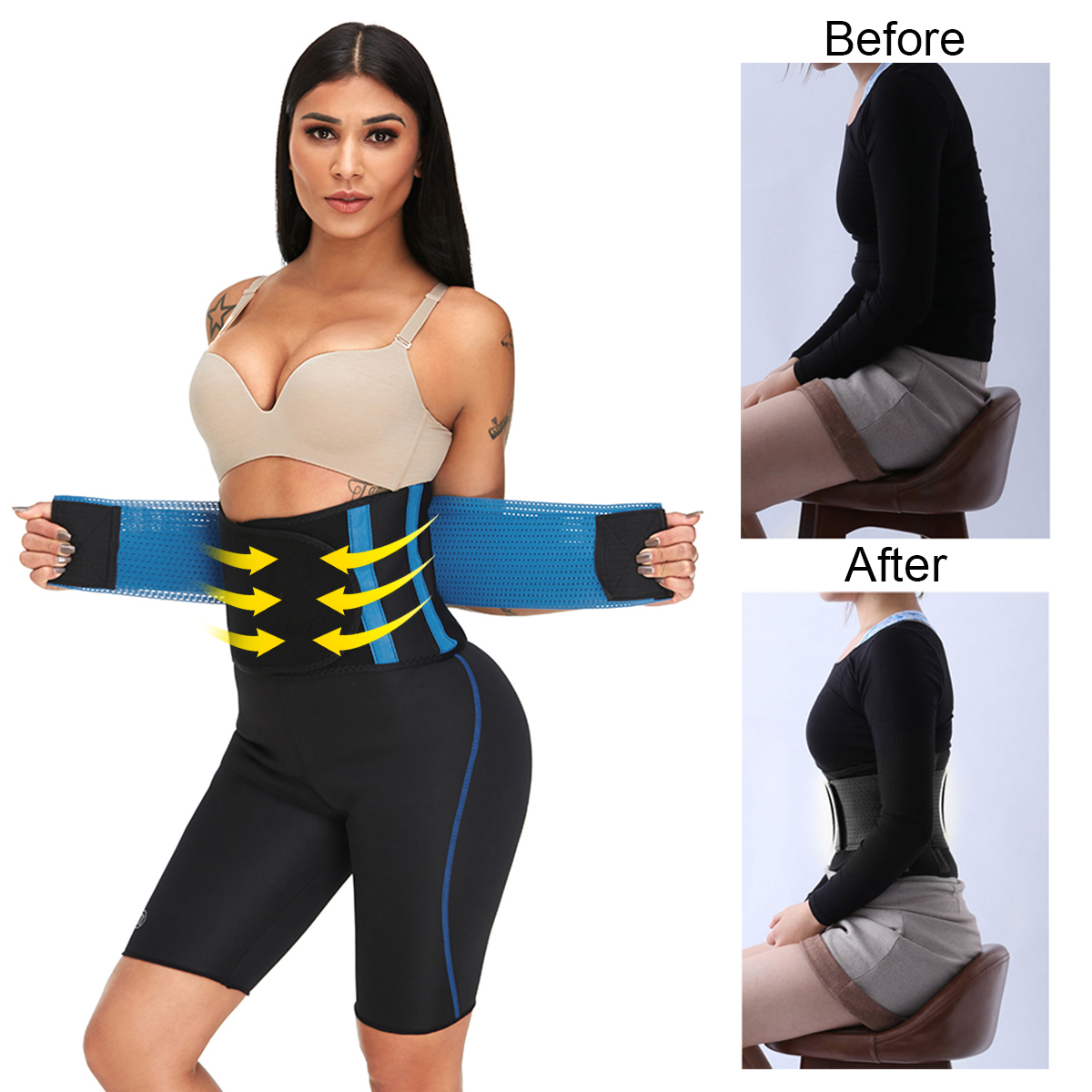 Neoprene-Adjustable-Waist-Trainer-Belt-Cincher-Sports-Burn-Fat-Abdomen-Slimming-Shaper-Unisex-1452368-2