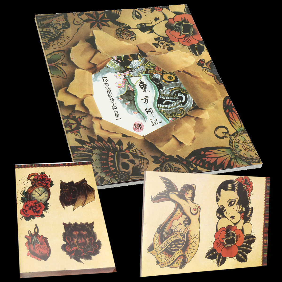 Traditional-Chinese-Traditional-Elements-Of-108-Pages-Of-Tattoo-Design-Flash-Book-1664910-1