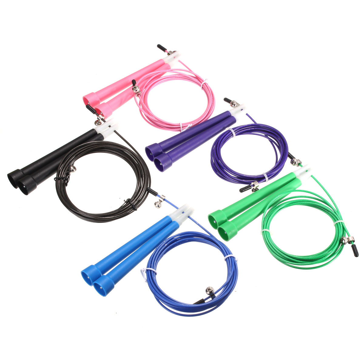 Upscale-Speed-Wire-Skipping-Adjustable-Jump-Rope-Exercise-Cardio-Sport-Rope-Jumping-1638233-2