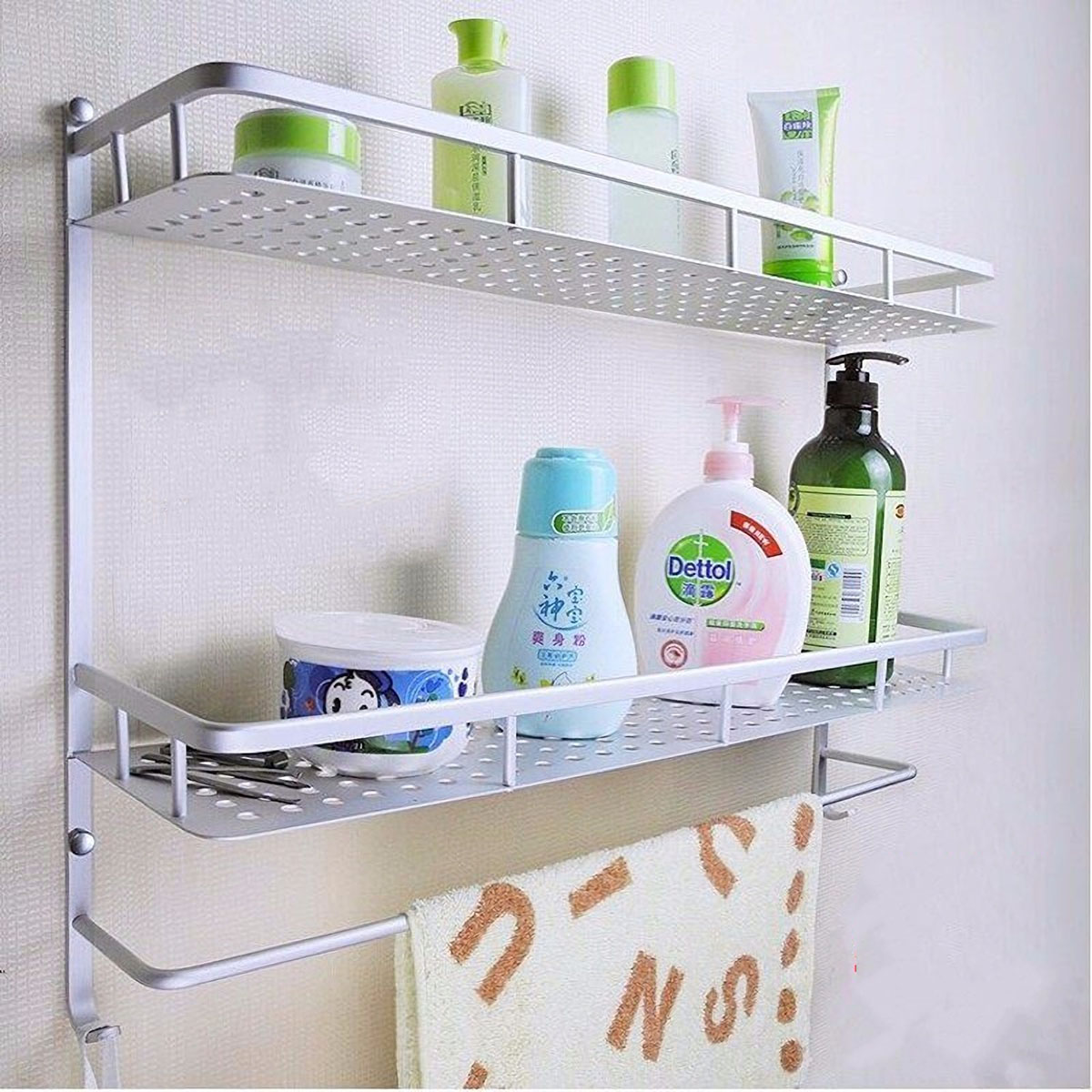 12-Layers-Bathroom-Wall-Mounted-Rack-Alumimum-Storage-Shelf-Towel-Bar-Holder-Hanger-Organizer-Shelf-1771304-7