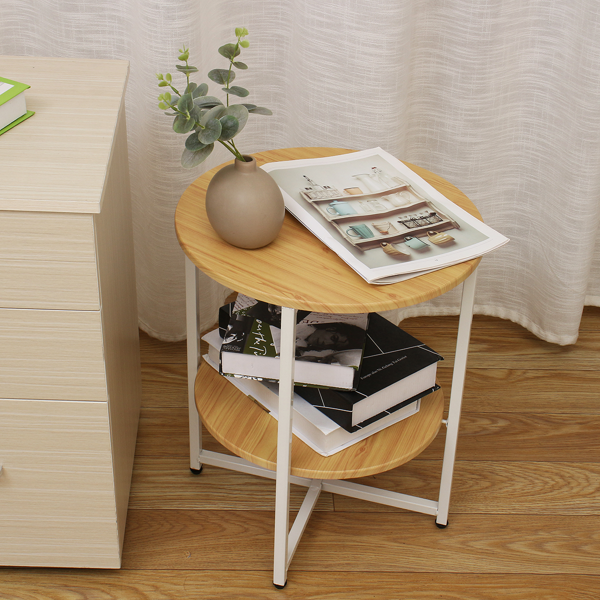 2-Tiers-Sofa-Side-Table-Simple-Small-Coffee-Table-Nightstand-File-Storage-Rack-Bookshelf-Modern-Lapt-1766389-2