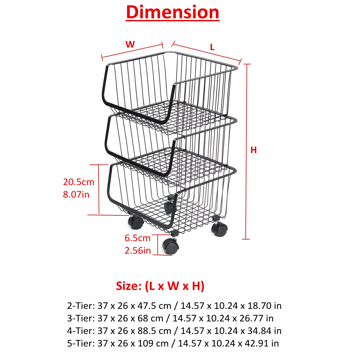 2345-Tiers-Kitchen-Storage-Racks-Bookshelf-Bathroom-Shelf-Space-Saving-Holder-Organizer-with-Wheels-1688853-3