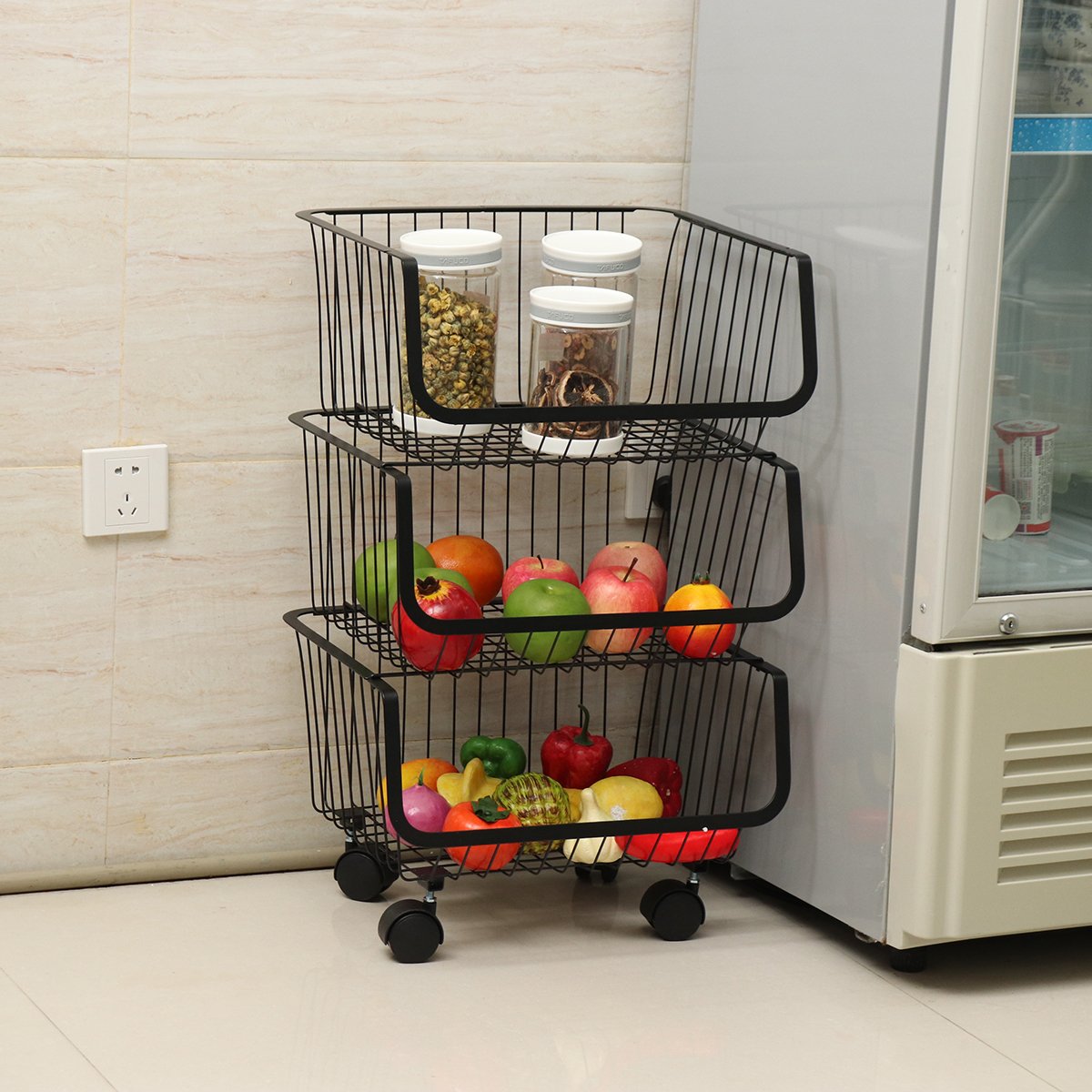 2345-Tiers-Kitchen-Storage-Racks-Bookshelf-Bathroom-Shelf-Space-Saving-Holder-Organizer-with-Wheels-1688853-9